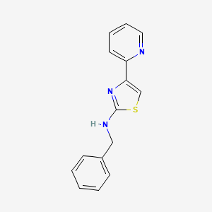 molecular formula C15H13N3S B8536139 N-benzyl-4-(pyridin-2-yl)thiazol-2-amine 