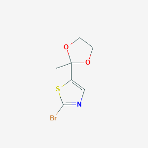 2-Bromo-5-(2-methyl-[1,3]dioxolan-2-yl)-thiazole