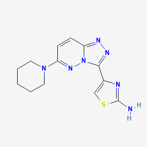 4-[6-(Piperidin-1-yl)[1,2,4]triazolo[4,3-b]pyridazin-3-yl]-1,3-thiazol-2-amine