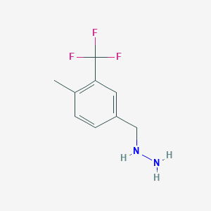 molecular formula C9H11F3N2 B8536197 3-Trifluoromethyl-4-methylbenzylhydrazine 