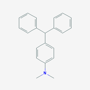 molecular formula C21H21N B085362 Aniline, N,N-dimethyl-4-(diphenylmethyl)- CAS No. 13865-57-1