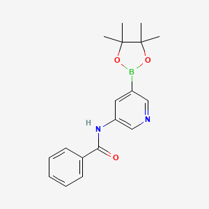 N-(5-(4,4,5,5-Tetramethyl-1,3,2-dioxaborolan-2-YL)pyridin-3-YL)benzamide