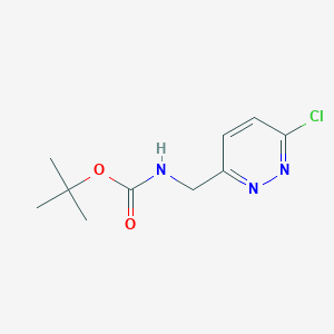 molecular formula C10H14ClN3O2 B8536233 tert-Butyl ((6-chloropyridazin-3-yl)methyl)carbamate 