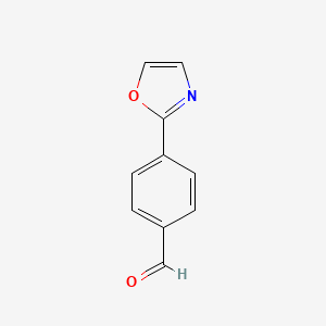 molecular formula C10H7NO2 B8536260 4-(Oxazole-2-yl)benzaldehyde 