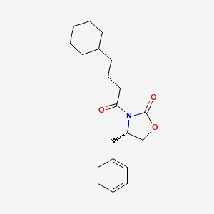molecular formula C20H27NO3 B8536268 (S)-4-benzyl-3-(4-cyclohexylbutanoyl)oxazolidin-2-one 