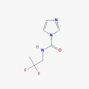 molecular formula C7H9F2N3O B8536276 Imidazole-1-carboxylic acid (2,2-difluoro-propyl)-amide 