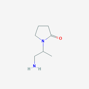 molecular formula C7H14N2O B8536315 1-(2-Amino-1-methylethyl)-2-pyrrolidinone 