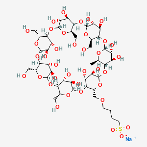 molecular formula C46H77NaO37S B8536357 Sulfobutylether--Cyclodextrin 