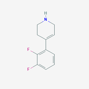 molecular formula C11H11F2N B8536365 4-(2,3-Difluorophenyl)-1,2,3,6-tetrahydropyridine 
