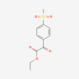 (4-Methylsulfonyl-phenyl)-oxo-acetic acid ethyl ester