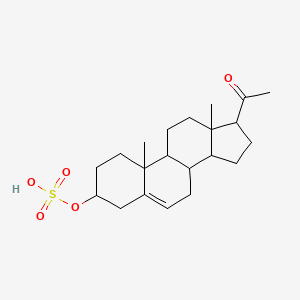 (17-acetyl-10,13-dimethyl-2,3,4,7,8,9,11,12,14,15,16,17-dodecahydro-1H-cyclopenta[a]phenanthren-3-yl) hydrogen sulfate