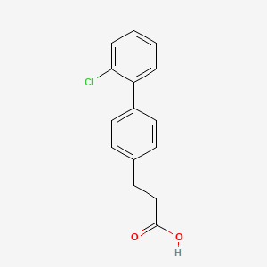 molecular formula C15H13ClO2 B8536462 beta-(2'-Chloro-4-biphenylyl)propionic acid 