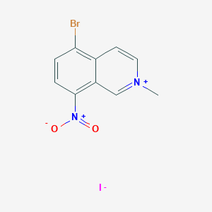molecular formula C10H8BrIN2O2 B8536492 5-Bromo-2-methyl-8-nitroisoquinolin-2-ium iodide CAS No. 947499-02-7