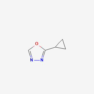 molecular formula C5H6N2O B8536495 2-Cyclopropyl-1,3,4-oxadiazole 