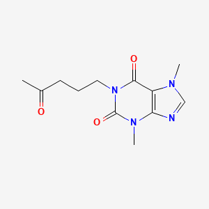3,7-Dimethyl-1-(4-oxopentyl)purine-2,6-dione