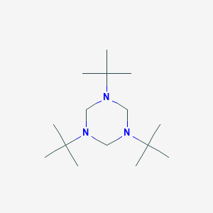 molecular formula C15H33N3 B085366 1,3,5-Tri-tert-butylhexahydro-1,3,5-triazine CAS No. 10560-39-1