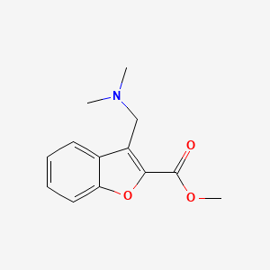 molecular formula C13H15NO3 B8536656 Methyl 3-dimethylaminomethylbenzofuran-2-carboxylate 