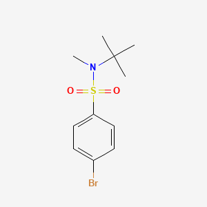 molecular formula C11H16BrNO2S B8536694 4-bromo-N-(tert-butyl)-N-methylbenzenesulfonamide 