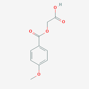 molecular formula C10H10O5 B085367 ((4-Methoxybenzoyl)oxy)acetic acid CAS No. 10414-68-3