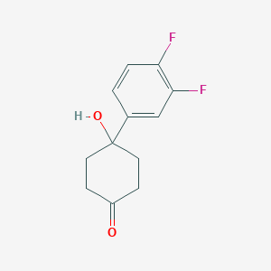 4-(3,4-Difluorophenyl)-4-hydroxycyclohexanone