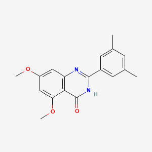5,7-dimethoxy-2-(3,5-dimethylphenyl)quinazolin-4(3H)-one