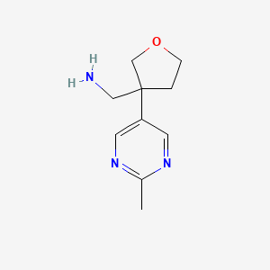 (3-(2-Methylpyrimidin-5-yl)tetrahydrofuran-3-yl)methanamine