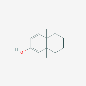 molecular formula C12H18O B085368 4a,8a-Dimethyl-5,6,7,8-tetrahydronaphthalen-2-ol CAS No. 13485-66-0