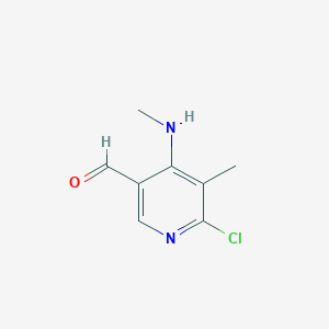 6-Chloro-5-methyl-4-(methylamino)nicotinaldehyde