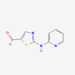 molecular formula C9H7N3OS B8536836 2-(Pyridin-2-ylamino)thiazole-5-carbaldehyde 
