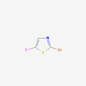 molecular formula C3HBrINS B008537 2-Bromo-5-iodothiazole CAS No. 108306-63-4