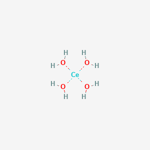 molecular formula CeH4O4 B085371 Cerium hydroxide (Ce(OH)4), (T-4)- CAS No. 12014-56-1