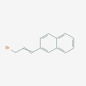 molecular formula C13H11Br B8537114 2-(3-Bromo-1-propenyl)naphthalene 