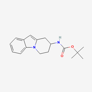 molecular formula C17H22N2O2 B8537214 Tert-butyl 6,7,8,9-tetrahydropyrido[1,2-a]indol-8-ylcarbamate 