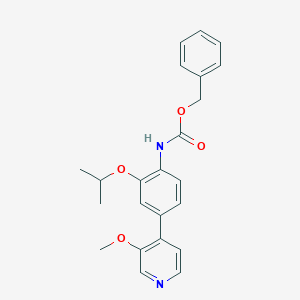 molecular formula C23H24N2O4 B8537273 benzyl N-[4-(3-methoxypyridin-4-yl)-2-propan-2-yloxyphenyl]carbamate 