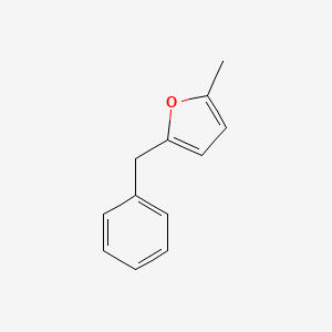 molecular formula C12H12O B8537355 2-Benzyl-5-methyl-furan 