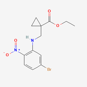 Ethyl 1-((5-bromo-2-nitrophenylamino)methyl)cyclopropanecarboxylate