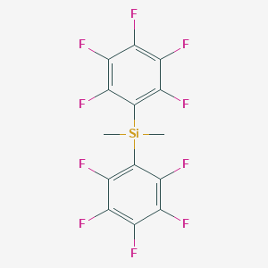 molecular formula C14H6F10Si B085374 Bis(pentafluorophenyl)dimethylsilane CAS No. 10536-62-6