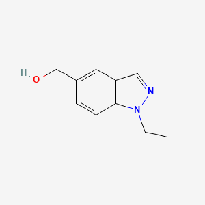 molecular formula C10H12N2O B8537411 (1-ethyl-1H-indazol-5-yl)methanol 