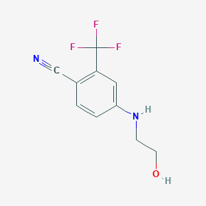 4-[(2-Hydroxyethyl)amino]-2-(trifluoromethyl)benzonitrile