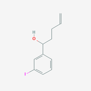 molecular formula C11H13IO B8537427 1-(3-Iodo-phenyl)-pent-4-en-1-ol 