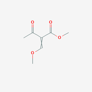 molecular formula C7H10O4 B8537497 Methyl 2-(Methoxymethylene)-3-oxobutanoate 