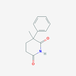 molecular formula C12H13NO2 B085375 2,6-Piperidinedione, 3-methyl-3-phenyl- CAS No. 14149-35-0