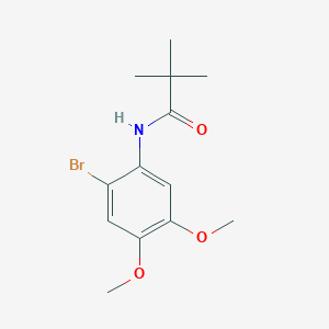 molecular formula C13H18BrNO3 B8537538 N-(2-bromo-4,5-dimethoxyphenyl)pivalamide 