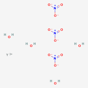 molecular formula H8N3O13Y B085376 硝酸钇（III）四水合物 CAS No. 13773-69-8