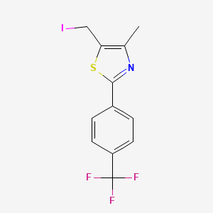 5-(Iodomethyl)-4-methyl-2-[4-(trifluoromethyl)phenyl]-1,3-thiazole
