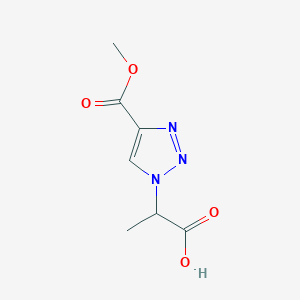 2-[4-(Methoxycarbonyl)-1H-1,2,3-triazol-1-yl]propanoic acid