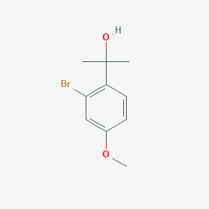 molecular formula C10H13BrO2 B8537678 2-(2-bromo-4-methoxyphenyl)propan-2-ol 