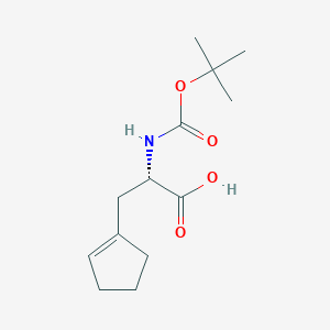 (S)-2-((tert-butoxycarbonyl)amino)-3-(cyclopent-1-en-1-yl)propanoic acid