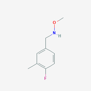 molecular formula C9H12FNO B8537705 n-(4-Fluoro-3-methyl-benzyl)-o-methyl-hydroxylamine 