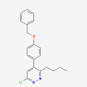 4-(4-(Benzyloxy)phenyl)-3-butyl-6-chloropyridazine